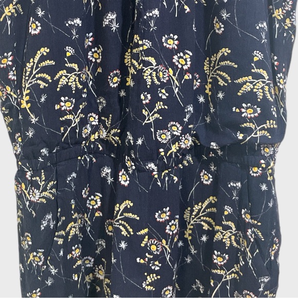 Ann Taylor Loft Navy Floral Casual Romper Size Small - Picture 8 of 13